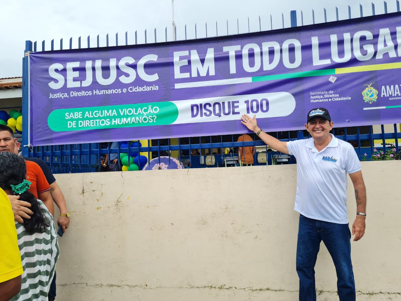 Babá Tupinambá acompanha equipe da SEJUSC no Mutirão da Cidadania ao Distrito do Mocambo do Arari