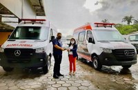 Parintins recebe duas ambulâncias por meio de emendas impositivas do deputado estadual Cabo Maciel, em parceria com a Prefeitura de Parintins