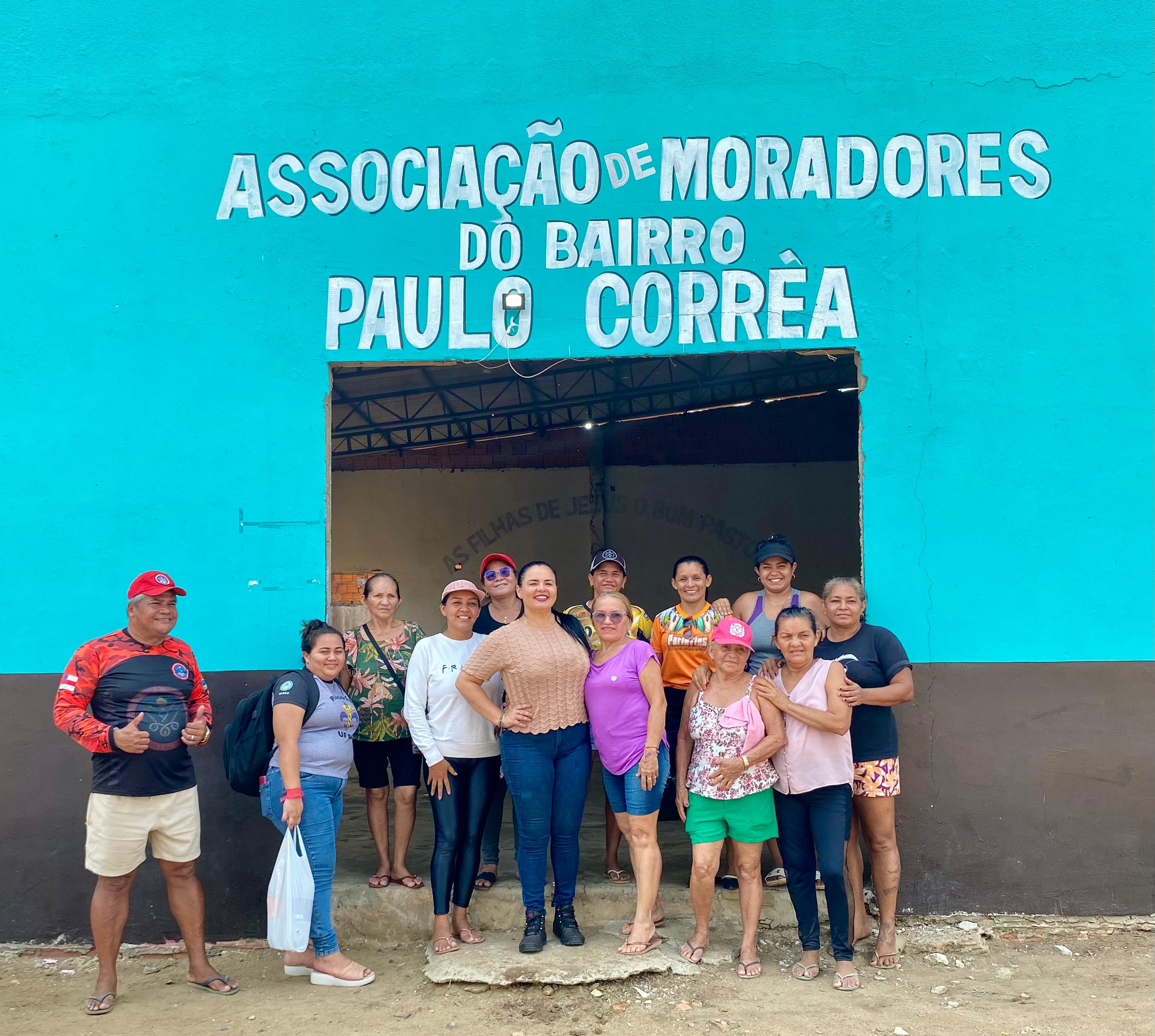 Vanessa Gonçalves destaca visita à Associação de Moradores do Bairro Paulo Corrêa