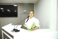 Vanessa Gonçalves ressalta a importância do uso de Capacetes