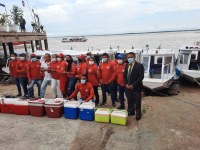 Vereador Naldo Lima acompanha saída das Ambulanchas para Vacinação na zona rural de Parintins