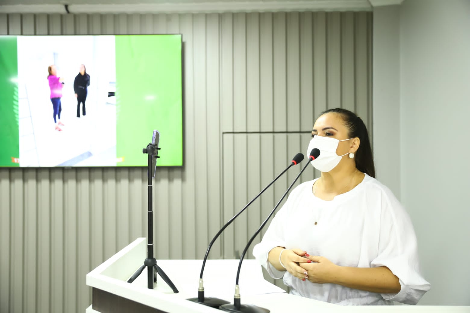 Vereadora Vanessa visita obras de ampliação da Pestalozzi Glauber Viana Gonçalves   